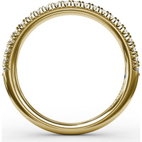 Pavé Set Round Diamond Anniversary Band by Fana - 0.28 Carat Total Diamond Weight