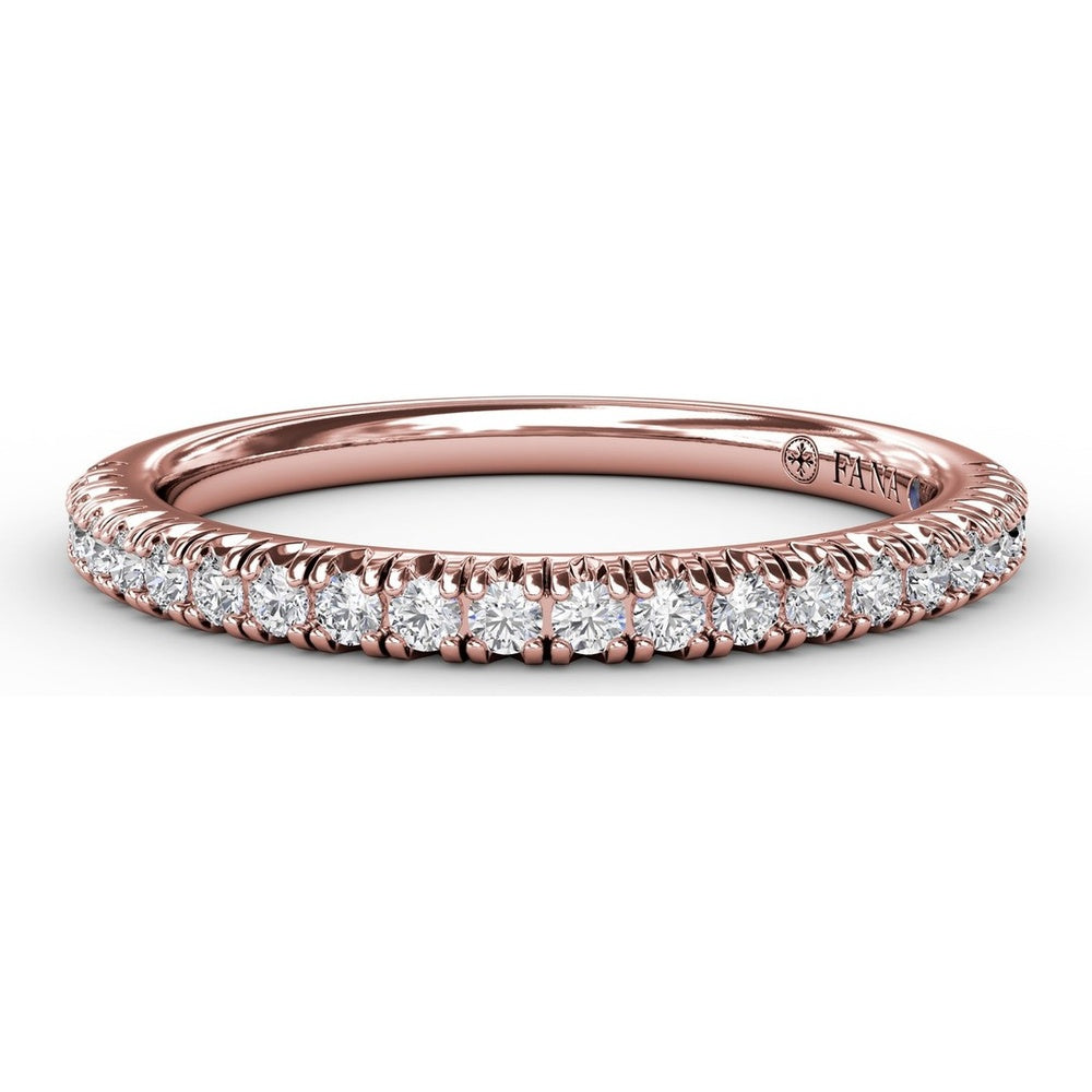 Pavé Set Round Diamond Anniversary Band by Fana - 0.28 Carat Total Diamond Weight