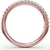 Pavé Set Round Diamond Anniversary Band by Fana - 0.28 Carat Total Diamond Weight