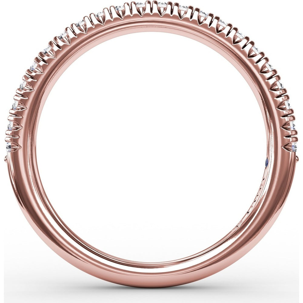 Pavé Set Round Diamond Anniversary Band by Fana - 0.28 Carat Total Diamond Weight