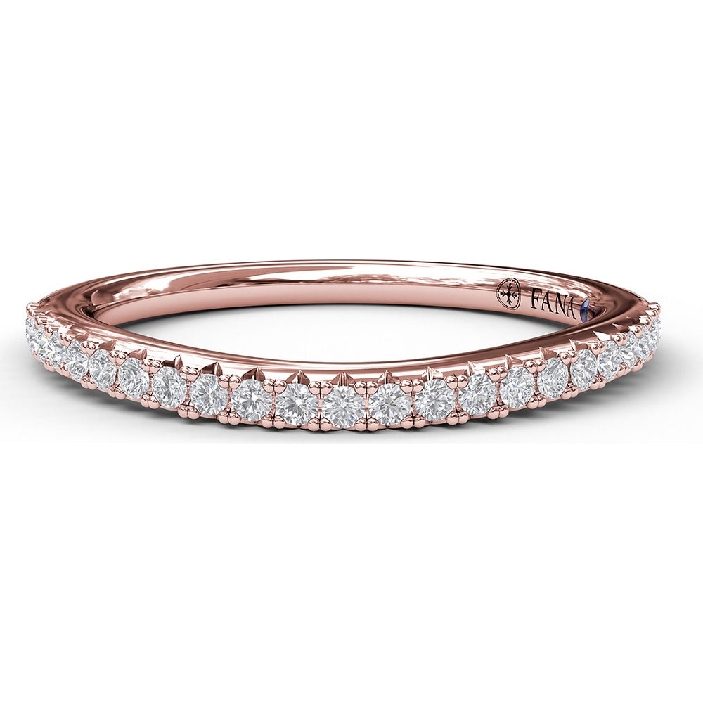 Pavé Set Round Diamond Band by Fana - 0.21 Carat Total Diamond Weight
