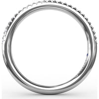 Pavé Set Round Diamond Wedding Band by Fana - 0.13 Carat Total Diamond Weight