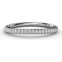 Pavé Set Round Diamond Wedding Band by Fana - 0.14 Carat Total Diamond Weight