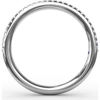 Pavé Set Round Diamond Wedding Band by Fana - 0.14 Carat Total Diamond Weight