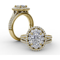 Pavé Set Round Diamond Wedding Band by Fana - 0.14 Carat Total Diamond Weight