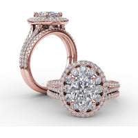 Pavé Set Round Diamond Wedding Band by Fana - 0.14 Carat Total Diamond Weight