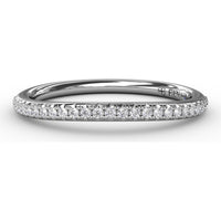 Pavé Set Round Diamond Wedding Band by Fana - 0.15 Carat Total Diamond Weight
