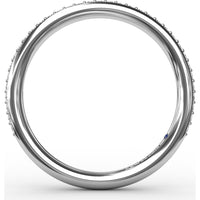 Pavé Set Round Diamond Wedding Band by Fana - 0.18 Carat Total Diamond Weight