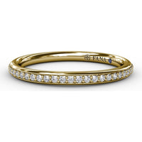 Pavé Set Round Diamond Wedding Band by Fana - 0.18 Carat Total Diamond Weight