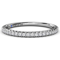 Pavé Set Round Diamond Wedding Band by Fana - 0.18 Carat Total Diamond Weight