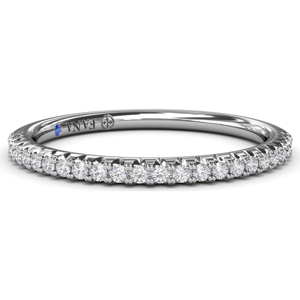 Pavé Set Round Diamond Wedding Band by Fana - 0.18 Carat Total Diamond Weight