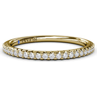 Pavé Set Round Diamond Wedding Band by Fana - 0.18 Carat Total Diamond Weight