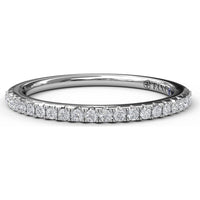 Pavé Set Round Diamond Wedding Band by Fana - 0.20 Carat Total Diamond Weight