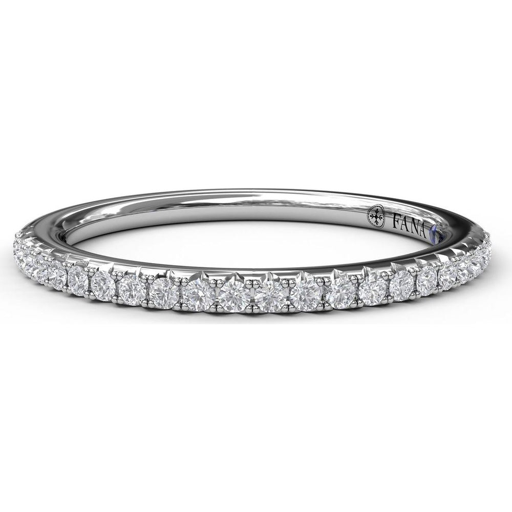 Pavé Set Round Diamond Wedding Band by Fana - 0.20 Carat Total Diamond Weight