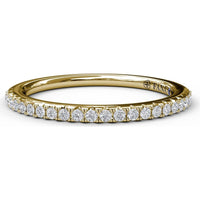 Pavé Set Round Diamond Wedding Band by Fana - 0.20 Carat Total Diamond Weight