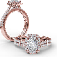 Pavé Set Round Diamond Wedding Band by Fana - 0.20 Carat Total Diamond Weight