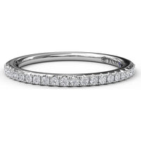 Pavé Set Round Diamond Wedding Band by Fana - 0.20 Carat Total Diamond Weight