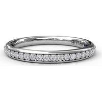 Pavé Set Round Diamond Wedding Band by Fana - 0.20 Carat Total Diamond Weight