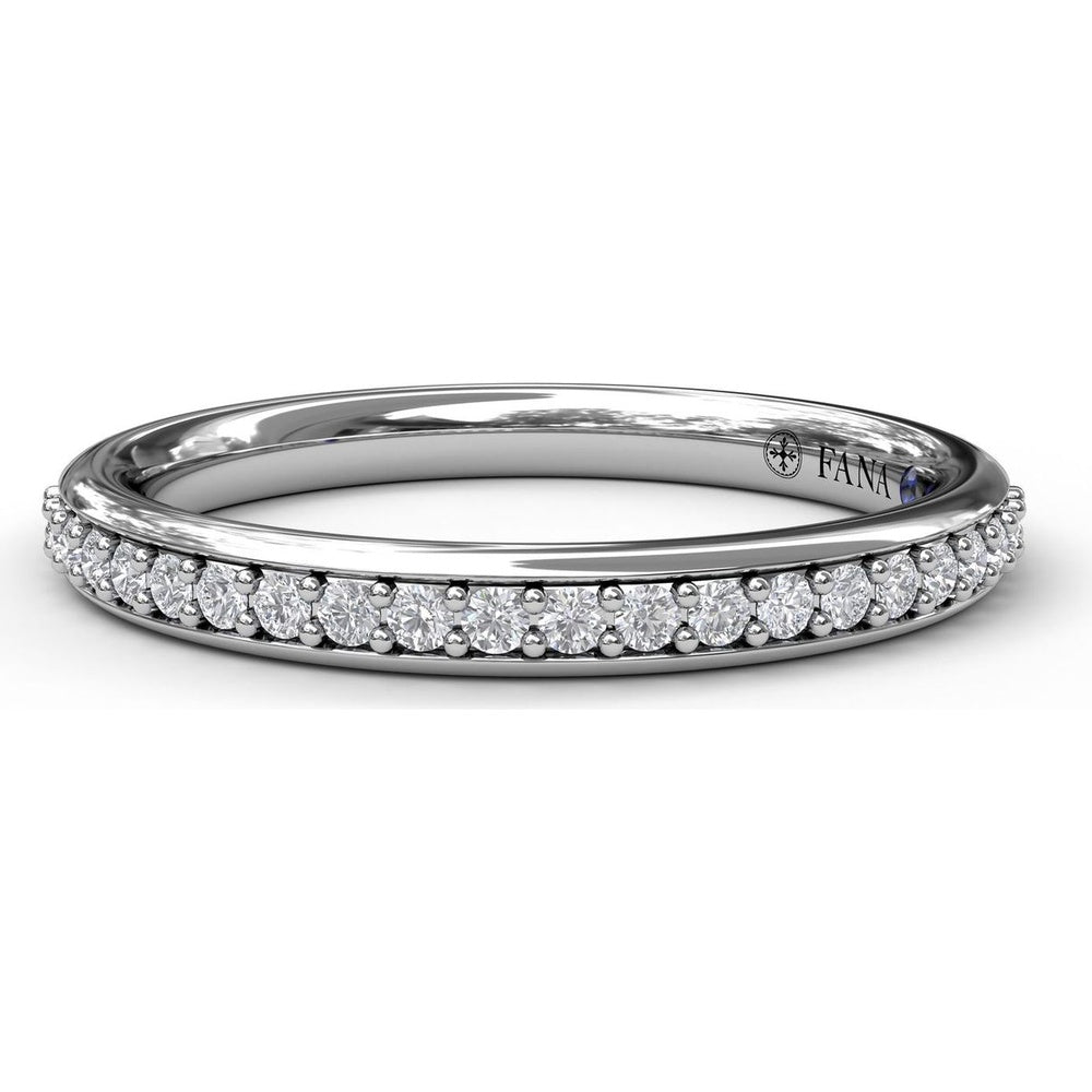 Pavé Set Round Diamond Wedding Band by Fana - 0.20 Carat Total Diamond Weight