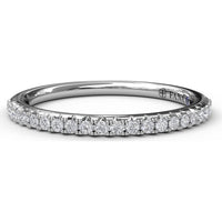 Pavé Set Round Diamond Wedding Band by Fana - 0.20 Carat Total Diamond Weight