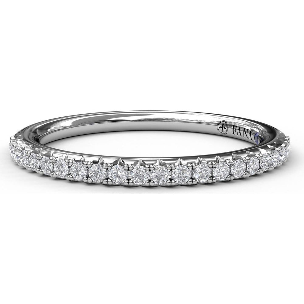 Pavé Set Round Diamond Wedding Band by Fana - 0.20 Carat Total Diamond Weight