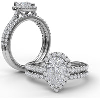 Pavé Set Round Diamond Wedding Band by Fana - 0.20 Carat Total Diamond Weight