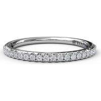 Pavé Set Round Diamond Wedding Band by Fana - 0.20 Carat Total Diamond Weight
