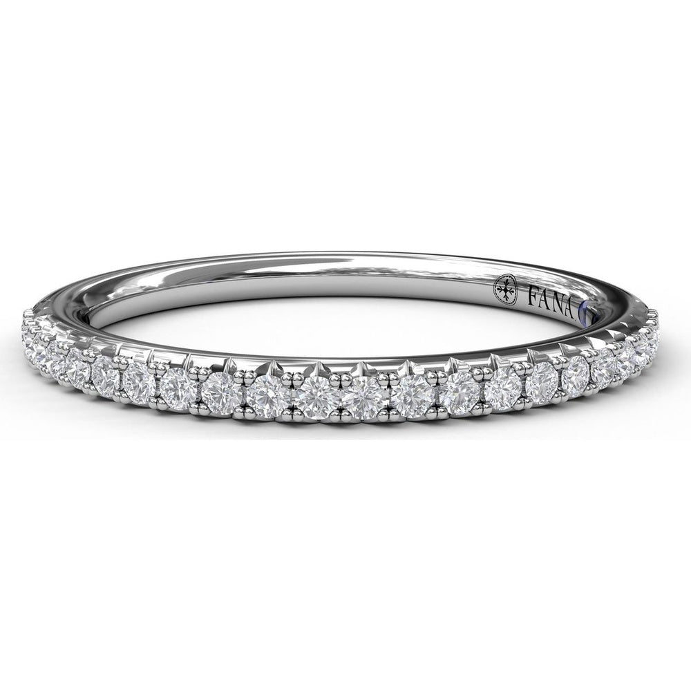 Pavé Set Round Diamond Wedding Band by Fana - 0.20 Carat Total Diamond Weight