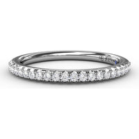 Pavé Set Round Diamond Wedding Band by Fana - 0.20 Carat Total Diamond Weight