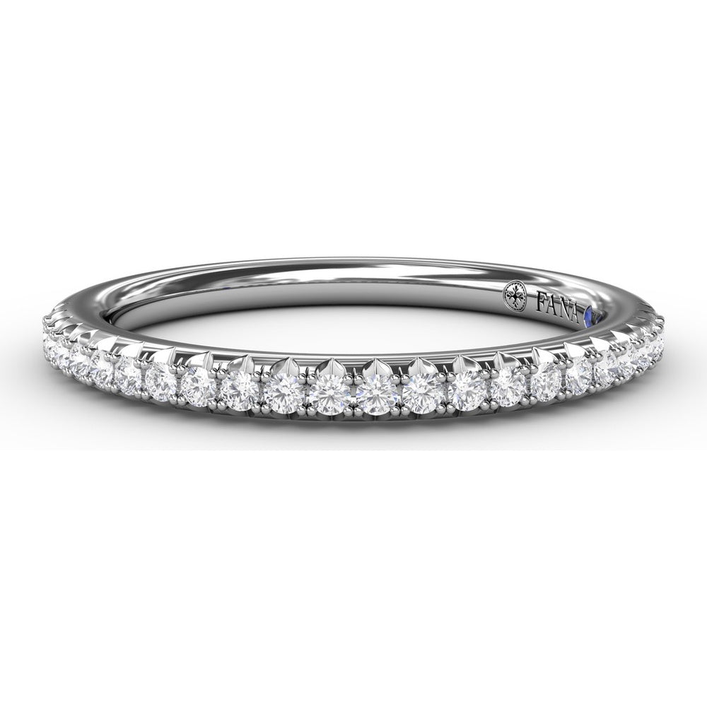 Pavé Set Round Diamond Wedding Band by Fana - 0.20 Carat Total Diamond Weight