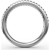 Pavé Set Round Diamond Wedding Band by Fana - 0.20 Carat Total Diamond Weight