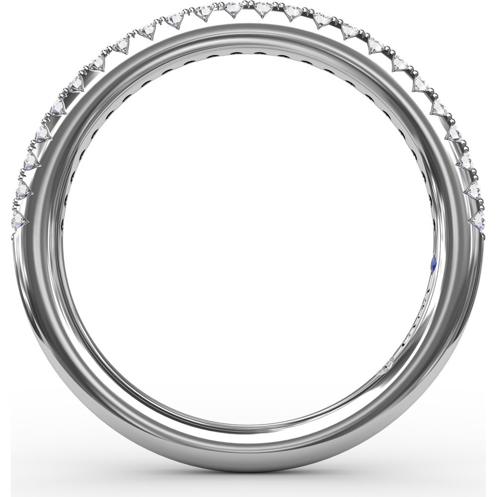 Pavé Set Round Diamond Wedding Band by Fana - 0.20 Carat Total Diamond Weight