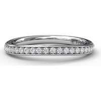 Pavé Set Round Diamond Wedding Band by Fana - 0.20 Carat Total Diamond Weight