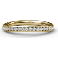 Pavé Set Round Diamond Wedding Band by Fana - 0.20 Carat Total Diamond Weight