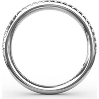 Pavé Set Round Diamond Wedding Band by Fana - 0.21 Carat Total Diamond Weight
