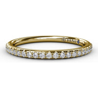 Pavé Set Round Diamond Wedding Band by Fana - 0.21 Carat Total Diamond Weight