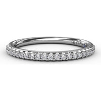 Pavé Set Round Diamond Wedding Band by Fana - 0.21 Carat Total Diamond Weight