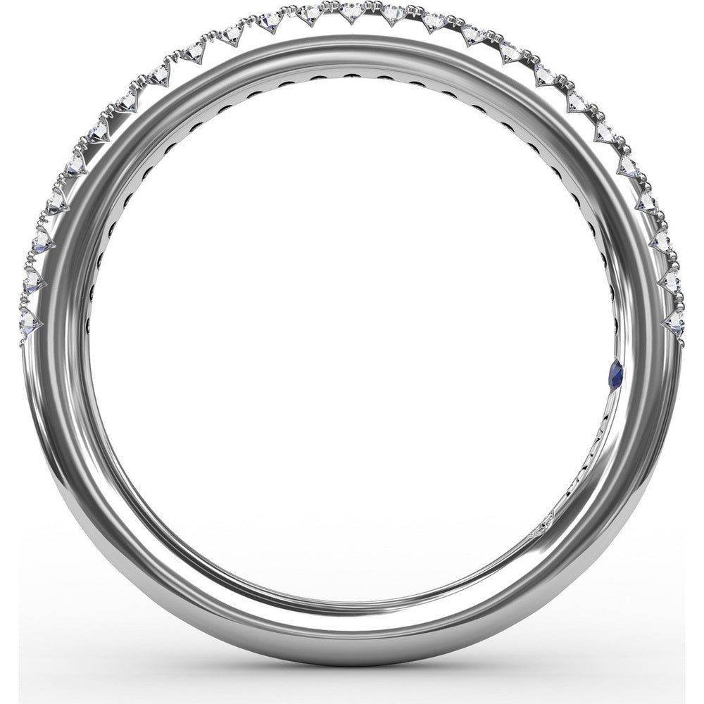 Pavé Set Round Diamond Wedding Band by Fana - 0.21 Carat Total Diamond Weight