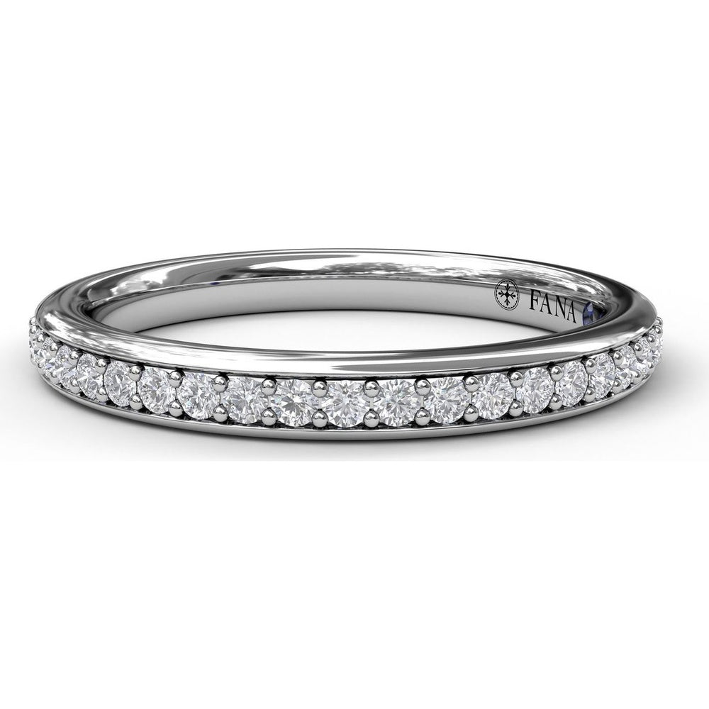 Pavé Set Round Diamond Wedding Band by Fana - 0.21 Carat Total Diamond Weight