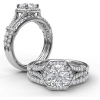 Pavé Set Round Diamond Wedding Band by Fana - 0.22 Carat Total Diamond Weight