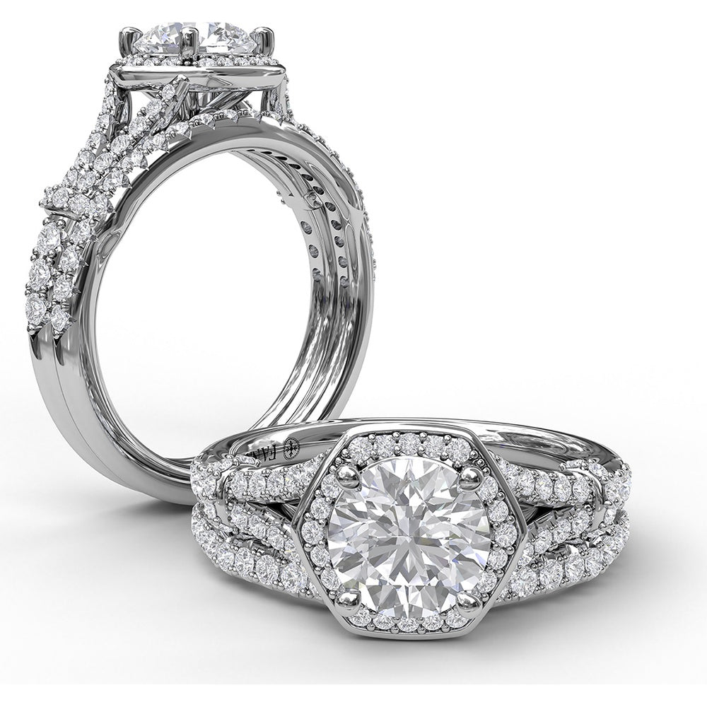 Pavé Set Round Diamond Wedding Band by Fana - 0.22 Carat Total Diamond Weight