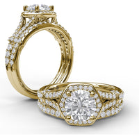 Pavé Set Round Diamond Wedding Band by Fana - 0.22 Carat Total Diamond Weight
