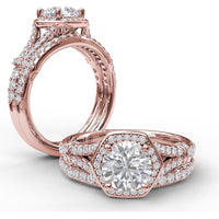 Pavé Set Round Diamond Wedding Band by Fana - 0.22 Carat Total Diamond Weight