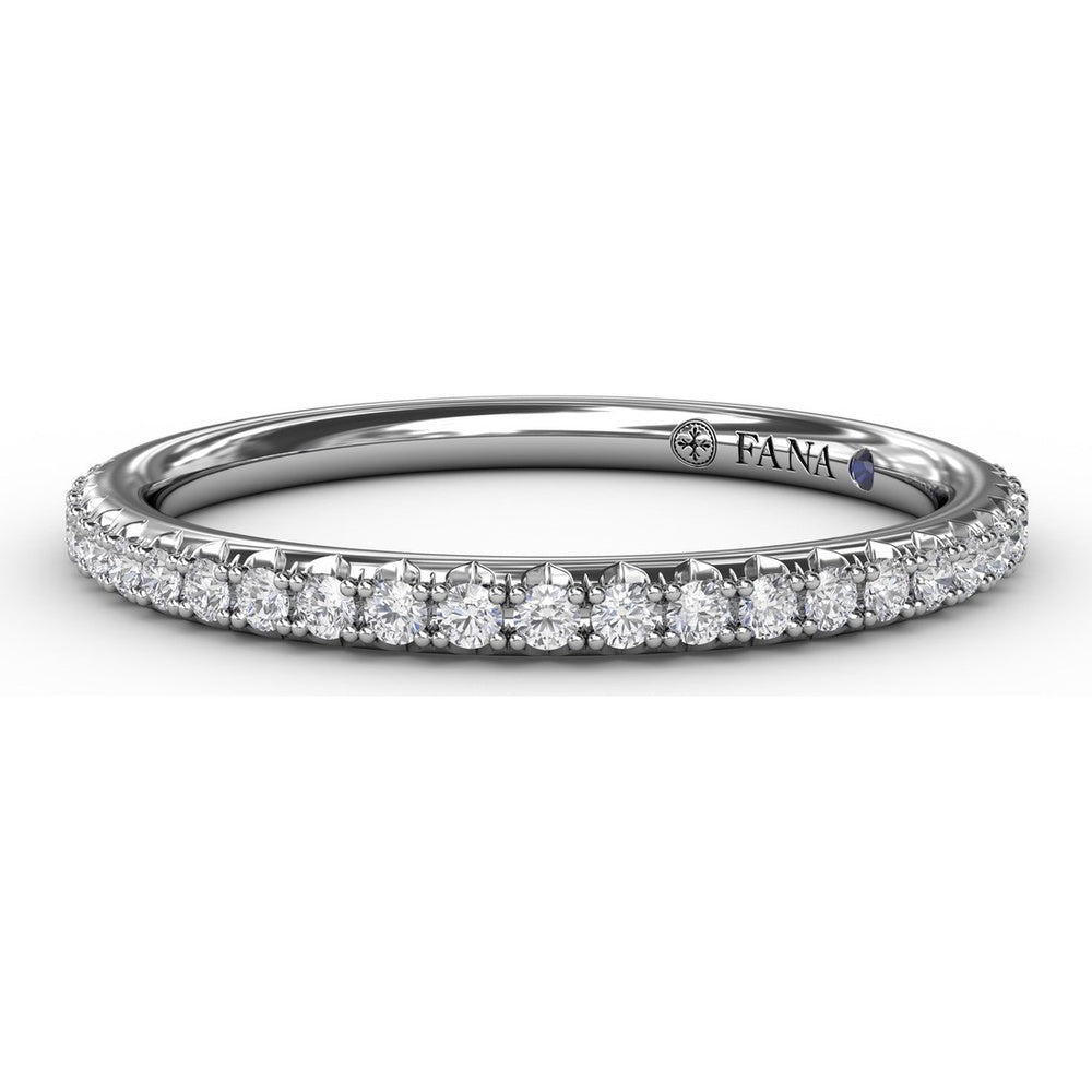 Pavé Set Round Diamond Wedding Band by Fana - 0.22 Carat Total Diamond Weight