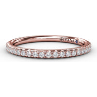 Pavé Set Round Diamond Wedding Band by Fana - 0.22 Carat Total Diamond Weight