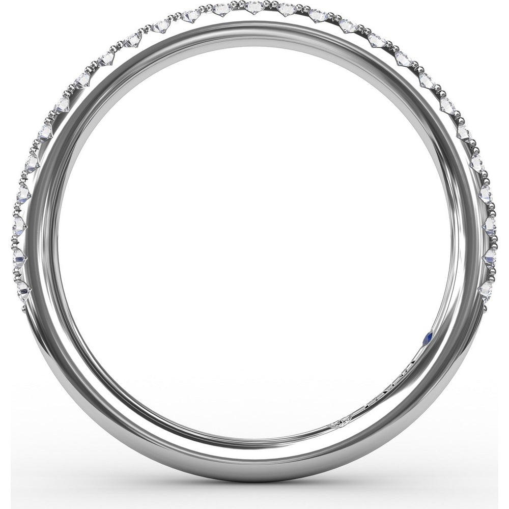 Pavé Set Round Diamond Wedding Band by Fana - 0.22 Carat Total Diamond Weight