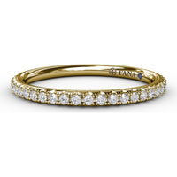 Pavé Set Round Diamond Wedding Band by Fana - 0.22 Carat Total Diamond Weight