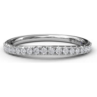 Pavé Set Round Diamond Wedding Band by Fana - 0.22 Carat Total Diamond Weight