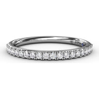 Pavé Set Round Diamond Wedding Band by Fana - 0.22 Carat Total Diamond Weight