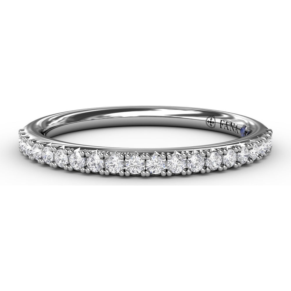 Pavé Set Round Diamond Wedding Band by Fana - 0.22 Carat Total Diamond Weight